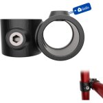 Raccord croix d�cal�e 90� �42 mm galvanis� � chaud noir ? collier de croisement tubulaire connecteur ...