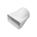 Raccord gaine plate vers gaine ronde 180x90mm vers 150mm 6401026 roblin