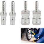 Raccord rapide � air comprim� 4pcs, compresseur de kit d'air pneumatique, connecteur m�le et femelle ...