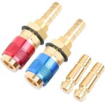 Raccord rapide chalumeau oxyg�ne ac�tyl�ne, 2 pi�ces adaptateur de gaz de soudage 8mm, raccord gaz connecteurs ...