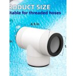 Raccord de tuyau de piscine de remplacement pour intex et coleman, raccord en t de 1, 5 pouce pour pompes ...