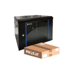 Rack mural 19  phasak eco 12u 542x450 d�mont�, id�al pour les serveurs et les t�l�communications, design ...