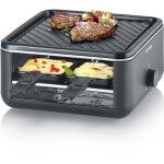 Raclette grill 800w th� 24x24cm 4 personnes severin - 2360