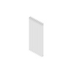 Radiateur tubulaire ardesia 3 colonnes h856 dimensions : 10 �l�ments blanc