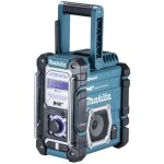 Radio de chantier makita dab + , fm aux, bluetooth, usb prot�g� contre les projections deau turquoise, ...