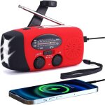 Radio nergie solaire d'urgence, radio mtorologique pour urgence domestique et camping avec am / fm, ...