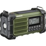 Radio d'extrieur sangean mmr - 99 dab + , dab, fm radio d'urgence, bluetooth panneau solaire, protg ...