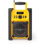 Radio fm radio de travail fm alimentation par piles adaptateur secteur numerique 15 w taille de lecran ...