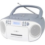 Radio - lecteur cd dab + , fm, dab aux, cd, cassette, usb blanc, bleu - reflexion