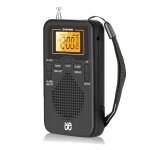Radio portable mini am fm m�t�o de poche �cran lcd r�veil num�rique lecteur