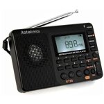 Radio portable, petite radio rechargeable, piles et secteur, carte tf, enregistreur, mp3, rveil, salle ...