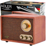 Radio r�tro vintage bluetooth fm am adler ad1171