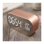 Zvd - radio rveil bluetooth haut - parleur fm avec thermomtre et fonction d'appels mains libres