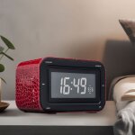 Radio r�veil �cran lcd digital dimmable enfants voyages haut - parleur se lever