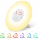 Fei yu - radio - réveil lumière led lampe de chevet contrôle tactile simulation lever et coucher du soleil ... Fei yu - radio - réveil lumière led lampe de chevet contrôle tactile simulation lever et coucher du soleil ...