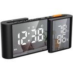 Radio - r�veil num�rique pour chambre - grand �cran led avec variateur de luminosit�, radio fm de chevet ...