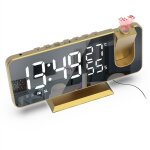 Radio r�veil projecteur cross - border amazon grand �cran - affichage temp�rature / humidit�, horloge ...