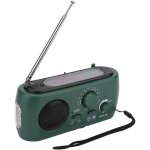 Radio solaire portable, radio am / fm / sw multifonction, lampe de poche led  nergie solaire avec manivelle ...