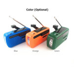 Radio d'urgence, batterie externe portable rechargeable solaire 1200 mah, lampe torche led, r�cepteur ...