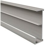 Rail aluminium � clipper sur tablette de 19mm pour dossiers suspendus, anodis� argent, lg 1000mm homewell ...