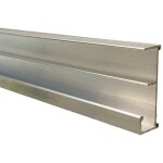 Rail aluminium � clipper sur tablette de 19mm pour dossiers suspendus, brut, lg 1950mm homewell