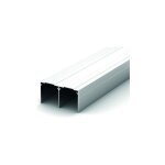Seed - rail haut de placard coulissant rh82 / 25 - 2550 mm - blanc gammiste