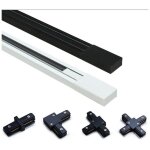 Rail monophas� en saillie pour spots led - barre de 1 m�tre - noir - noir