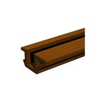 Rail pico 25marron en 2 m - mantion - 25 / 200m