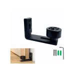Rail de porte coulissante - ajustable guide de plancher noir guide infrieur pour porte en bois coulissante ...
