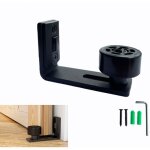Rail de porte coulissante - ajustable guide de plancher noir guide inf�rieur pour porte en bois coulissante ...