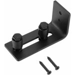 Rails de sol de porte de grange, rails de rouleaux infrieurs rglables en acier au carbone pour mur ...