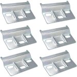Rail de suspension fixation plaque support placards meubles 6 pcs rail de suspension pour meuble 64mm ...