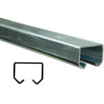 Rail avec trous pour portes coulissantes - mm. 25x19 x mt. 3 hauteur (art. 10)