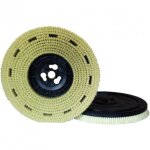 Plateau avec brosse à poils en fibres végétales pour monobrosses raimondi Plateau avec brosse à poils en fibres végétales pour monobrosses raimondi