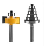 Rainureuse bois, fraises � rainurer pour d�fonceuse, fraise � feuillure � queue bit avec 6 ensemble roulements ...