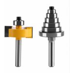 Rainureuse bois, fraises  rainurer pour dfonceuse, fraise  feuillure  queue bit avec 6 ensemble roulements ...