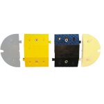 Ralentisseur speed70, 400x250x70mm, jaune / noir set métallurgie 758136896 Ralentisseur speed70, 400x250x70mm, jaune / noir set métallurgie 758136896