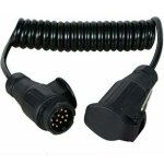 Rallonge remorque 3m avec prise m�le 13 broches et prise femelle 7 broches, spirale c�ble remorque pour ...