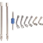 Rallonges de tige de valve en m�tal, 45 90 135 degr�s, adaptateur d'extension de tige de valve double ...