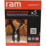 Ram - 5 spot dissipateur de chaleur pour spot encastr�