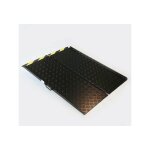 Rampe d'acc�s pmr pliable - largeur int. 800mm - longueur 1000mm - hauteur � franchir 100mm - vendue ...