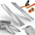 Bb - loisir - rampe aluminium de chargement 2 pi�ces total 400kg inclus sangles de tension