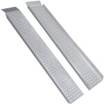 Rampe de chargement lot de 2 rampes de chargement en aluminium de 135 cm, rampe d'accs pour moto, voiture, ...