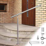 Rampe d'escalier en acier affin rambarde main courante balustrade escalier pied de support 150cm - swanew ...