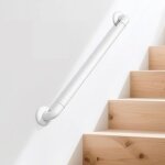 Rampe d?escalier antid�rapante 0, 7 m ? abs & acier inoxydable 304, support d?escalier s�r et confortable ...