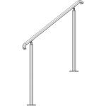 Metalenstock - rampe d'escalier exterieur inox 304 en kit longueur 1, 5m crosses ergonomiques