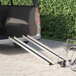 Rampe pour fauteuil roulant 270 kg 2 pcs noir 183 x 19 x 5, 6 cm