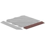 Rampe marron rouge�tre 8 mm effet lattes de bois rampe � queues d'aronde pour usage intensif rampe 31, ...