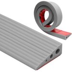 Rampe de seuil, 100 x 7 x 2, 5 cm, rampe pour fauteuil roulant en pvc, surface antid�rapante, rampe en ...