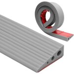 [jamais utilis�] rampe de seuil, 100 x 7 x 2, 5 cm, rampe pour fauteuil roulant en pvc, surface antid�rapante, ...